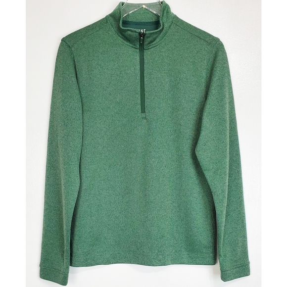 NWT Rhone commuter 1/4 zip long sleeve knit pullover sweater trekking green